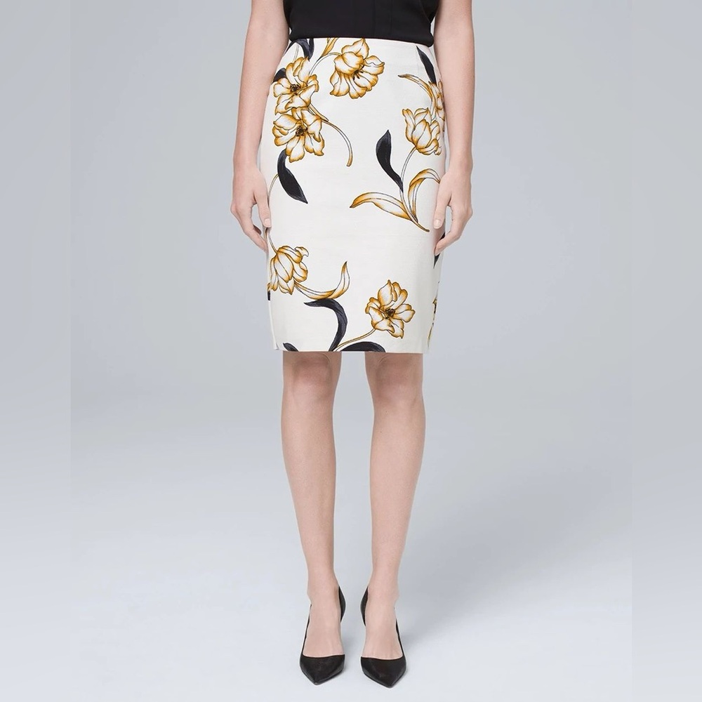 Printed Pencil Skirt White House Black Market